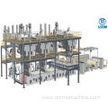 Non-woven fabric slitting and rewinding machine